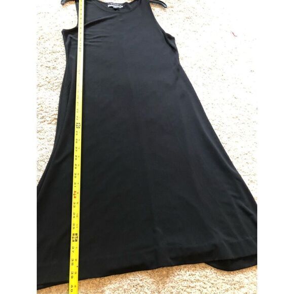 Casual Corner Annex Essentials Women’s Black Crew Neck Tank Dress Size PL - Picture 4 of 5